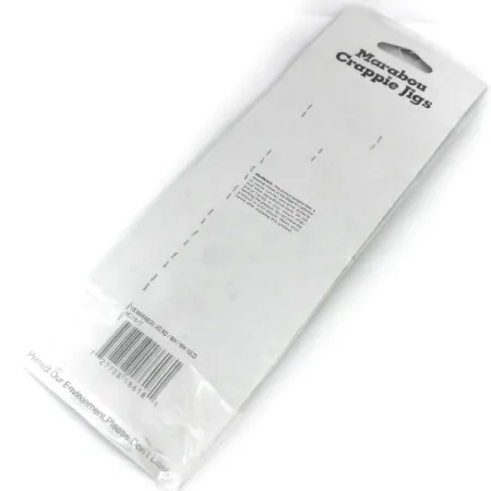 Bass Pro Shops Marabou Crappie Jig, білий/червоний, 4 г, до рибалки #9515