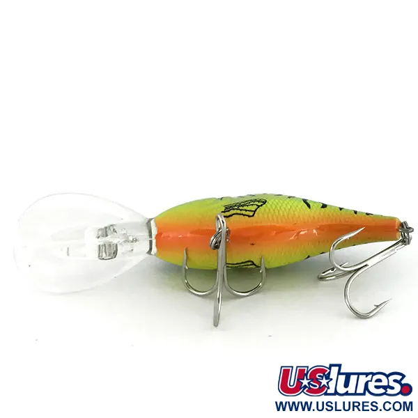 Bass Pro Shops XPS Lazer Eye Deep Diver UV (світиться в ультрафіолеті), Fire Tiger, 12 г, воблер #9520