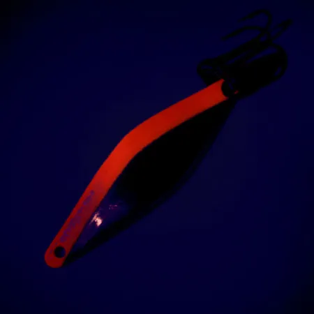 Bay de Noc Do-Jigger UV (світиться в ультрафіолеті), нікель/помаранчевий, 5 г, блесна коливалка (колебалка) #9522