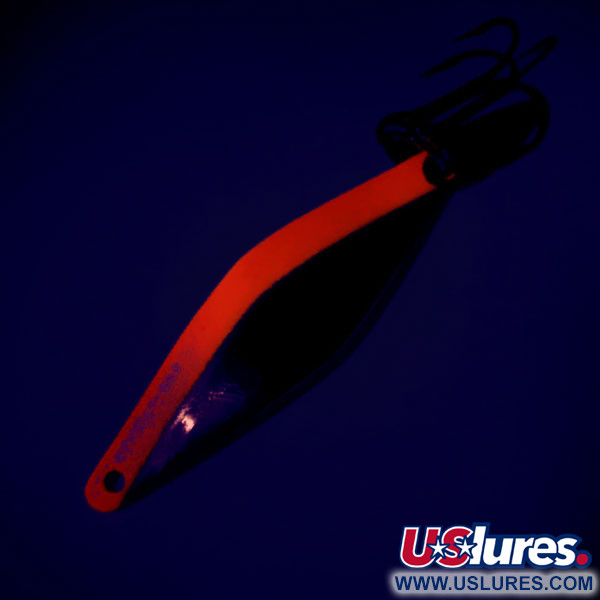 Bay de Noc Do-Jigger UV (світиться в ультрафіолеті), нікель/помаранчевий, 5 г, блесна коливалка (колебалка) #9522