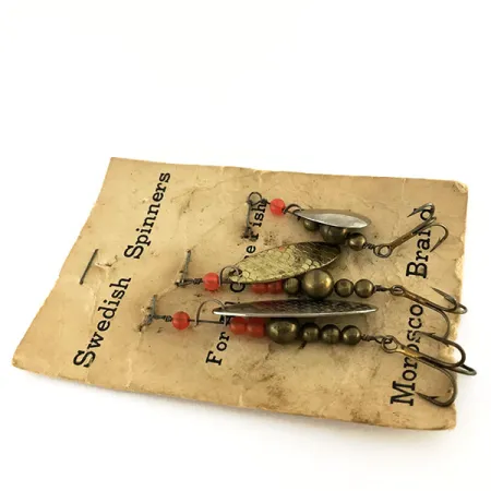 Swedish Swing Morosco Brand, нікель/латунь, 7 г, 5 г, 4 г, блешня оберталка (вертушка) #9539