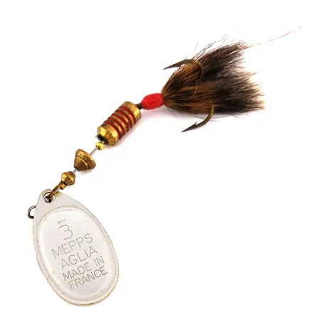 Mepps Aglia 3 dressed (з хвосту білки), форель, 7,3 г, блешня оберталка (вертушка) #9553