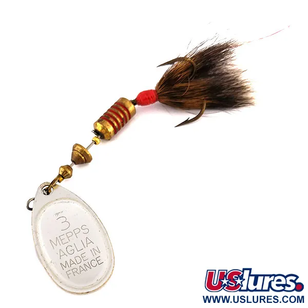  Mepps Aglia 3 dressed (з хвосту білки), форель, 7,3 г, блешня оберталка (вертушка) #9553