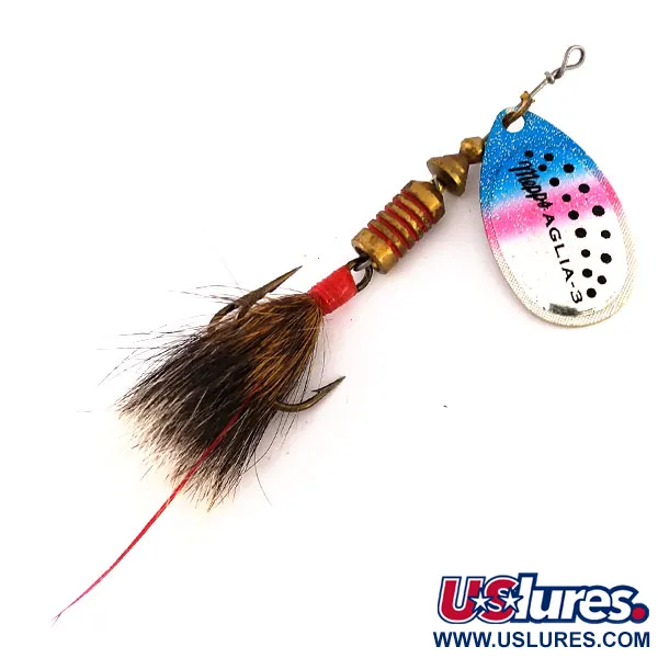  Mepps Aglia 3 dressed (з хвосту білки), форель, 7,3 г, блешня оберталка (вертушка) #9553