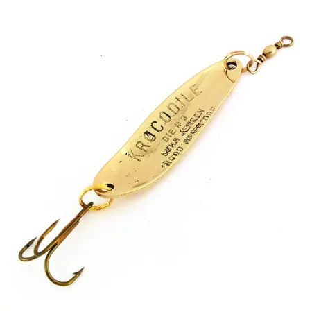 Luhr Jensen Krocodile DIE #3, золото, 10 г, блесна коливалка (колебалка) #9572