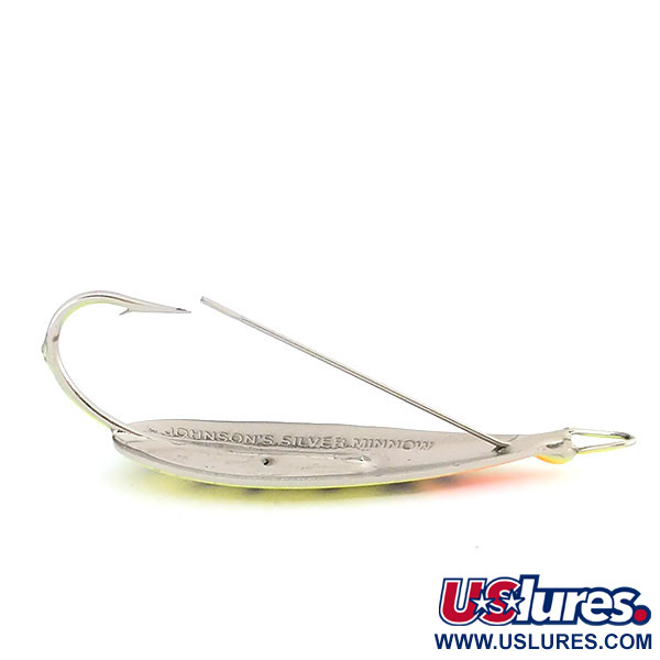  Незачіпляйка Johnson Silver Minnow UV (світиться в ультрафіолеті), Fire Tiger, 9 г, блесна коливалка (колебалка) #9574