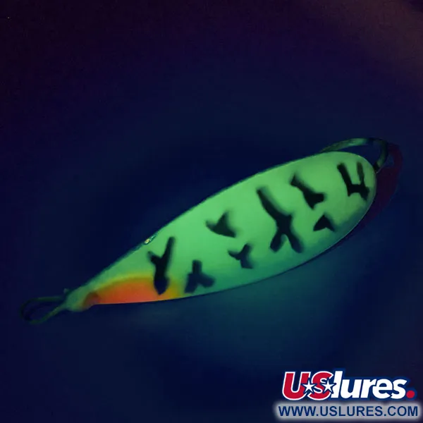  Незачіпляйка Johnson Silver Minnow UV (світиться в ультрафіолеті), Fire Tiger, 9 г, блесна коливалка (колебалка) #9574