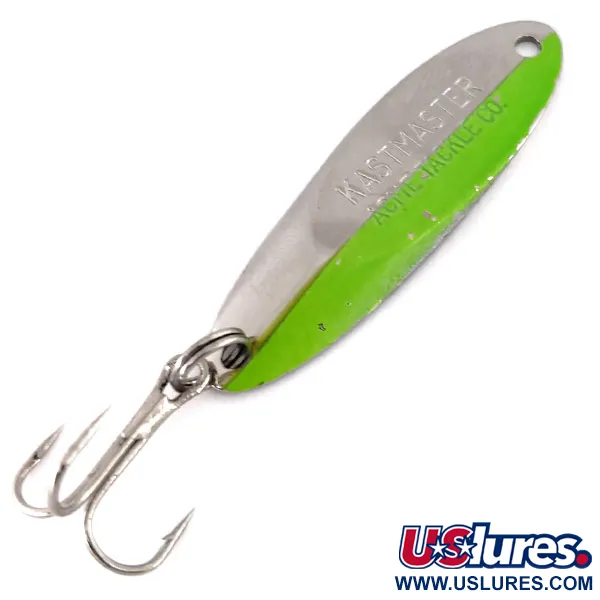 Acme Kastmaster, нікель/зелений, 10,5 г, блесна коливалка (колебалка) #9587