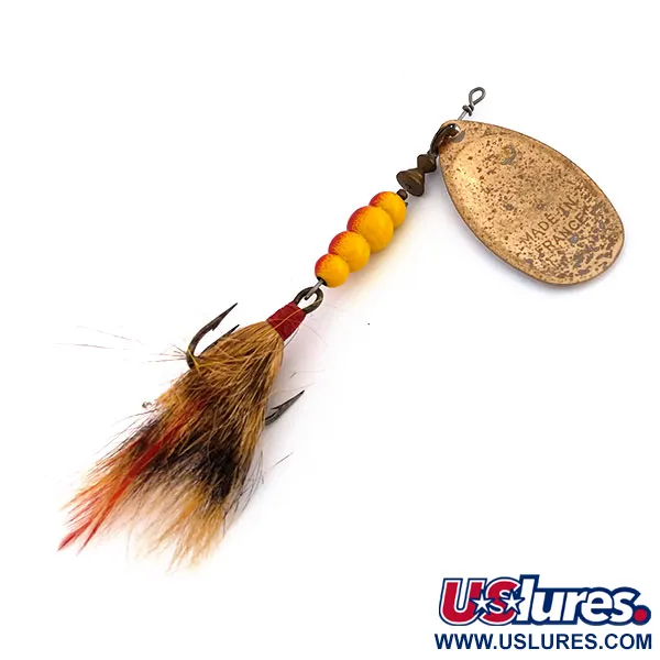  Mepps Aglia 5 Dressed (з хвосту білки), мідь, 14 г, блешня оберталка (вертушка) #9590