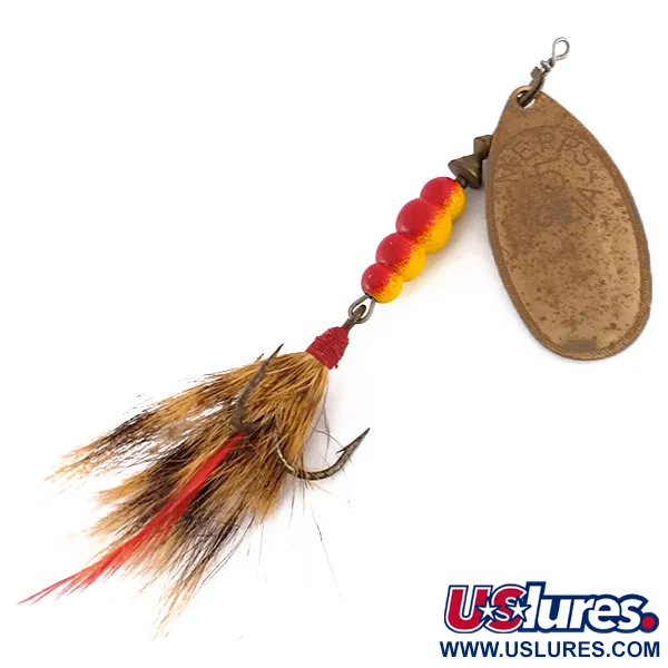  Mepps Aglia 5 Dressed (з хвосту білки), мідь, 14 г, блешня оберталка (вертушка) #9590