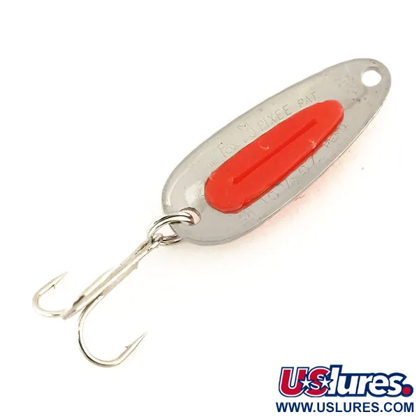 Blue Fox Pixee UV (світиться в ультрафіолеті), карбований нікель/помаранчевий, 4,5 г, блесна коливалка (колебалка) #9605