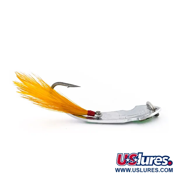  Tony Accetta Pet Spoon 13, нікель/зелений, 5 г, блесна коливалка (колебалка) #9609