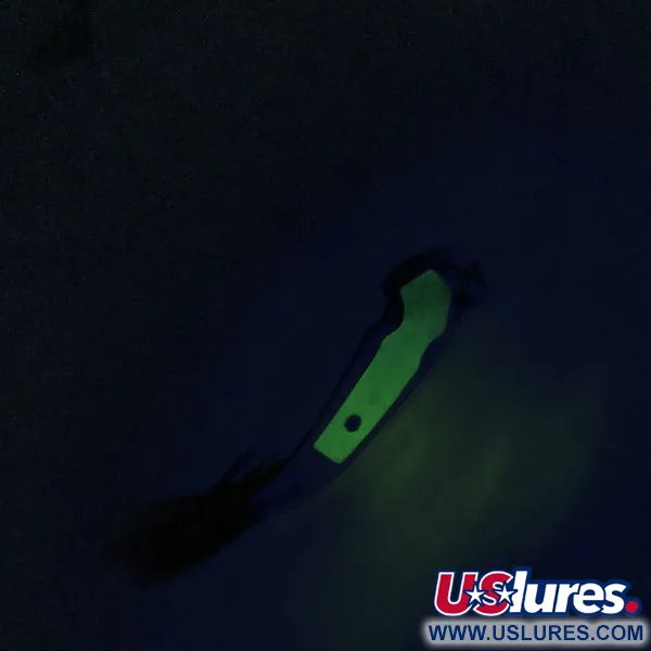  Tony Accetta Pet Spoon 13, нікель/зелений, 5 г, блесна коливалка (колебалка) #9609