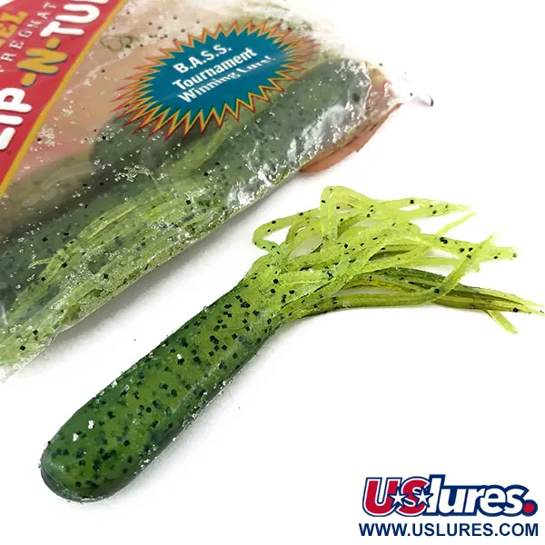  Strike King Flip-N-Tubs, силікон, 5 шт., Шартрез, , до рибалки #9614