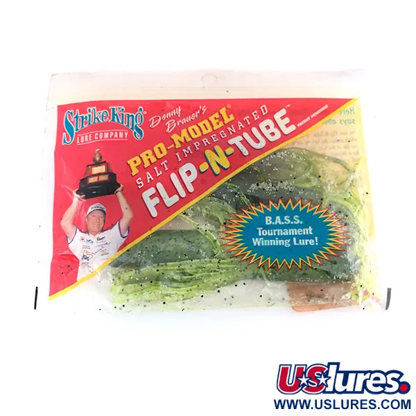  Strike King Flip-N-Tubs, силікон, 5 шт., Шартрез, , до рибалки #9614