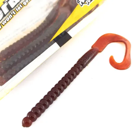 Berkley Power Worm, силікон 6 шт., Motor Oil, до рибалки #9623