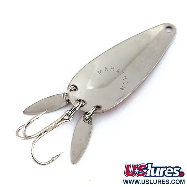 Marathon Bait Company Marathon з пелюстками, червоний/нікель, 12 г, блесна коливалка (колебалка) #9646