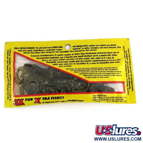  Strike King Lizard, силікон, 5 шт., Green Pumpkin Seed, , до рибалки #9653