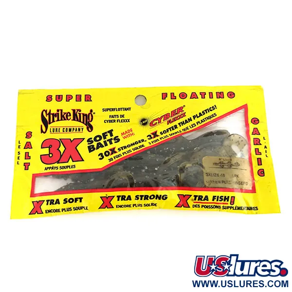  Strike King Lizard, силікон, 5 шт., Green Pumpkin Seed, , до рибалки #9653