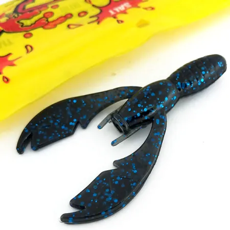 NetBait Tiny Paca Craw, силікон 4 шт., Black Blue Flake, до рибалки #9655