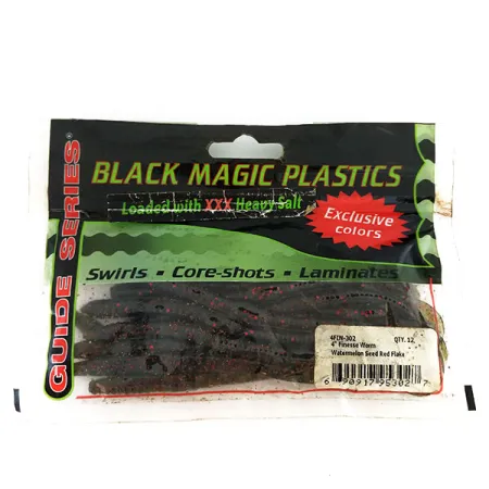 Black Magick Plastics Finesse Worm, силікон, 14 шт.