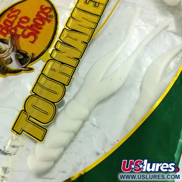 Bass Pro Shops Tournament Series, 7 шт., силікон, White (білий), до рибалки #9659