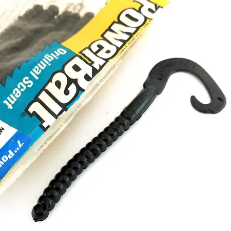 Berkley Powerbait Power Worm, 5 шт., силікон, Black, до рибалки #9665