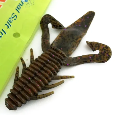 Other Gene Larew Biffle Bug 2 шт., силікон, Dark Watermelon Pumpkin Purple, до рибалки #9666