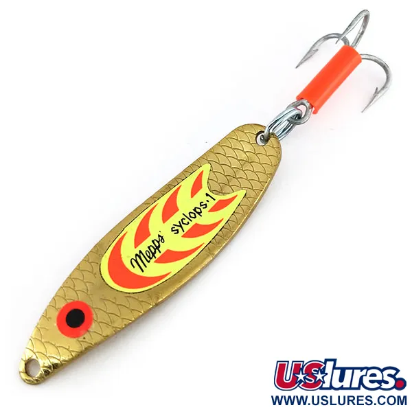  Mepps Syclops 1, золото, 12 г, блесна коливалка (колебалка) #9669