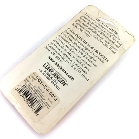 Luhr Jensen Krocodile DIE #5, нікель, 21 г, блесна коливалка (колебалка) #9674