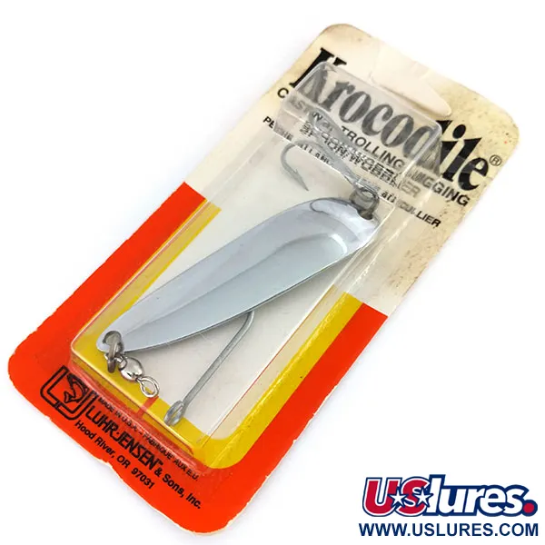  Luhr Jensen Krocodile DIE #5, нікель, 21 г, блесна коливалка (колебалка) #9674