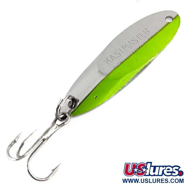 Acme Kastmaster UV (світиться в ультрафіолеті), нікель/зелений, 10,5 г, блесна коливалка (колебалка) #9679