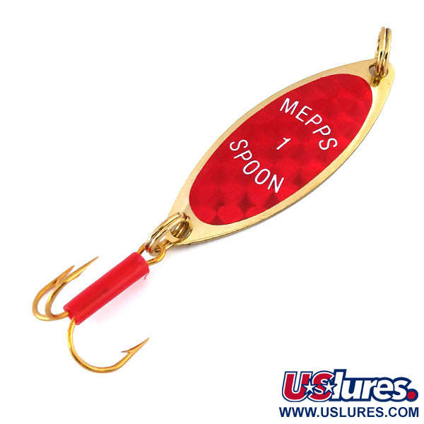  Mepps Spoon 1, золото/червоний, 7 г, блесна коливалка (колебалка) #9681