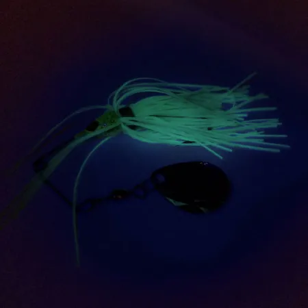 Strike King Mini-King Spinnerbait UV (світиться в ультрафіолеті), нікель/шартрез, 7 г, блешня оберталка (вертушка) #9694