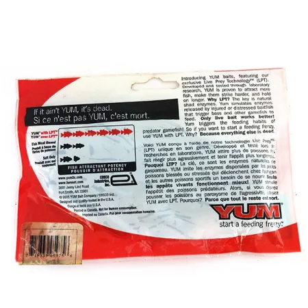 YUM Mega Tube, силікон, 8 шт., Green Pumpkin, до рибалки #9734