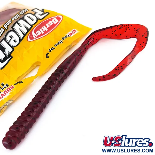 Berkley Powerbait Power Worm, 2 шт., силікон, Cherryseed, до рибалки #9735