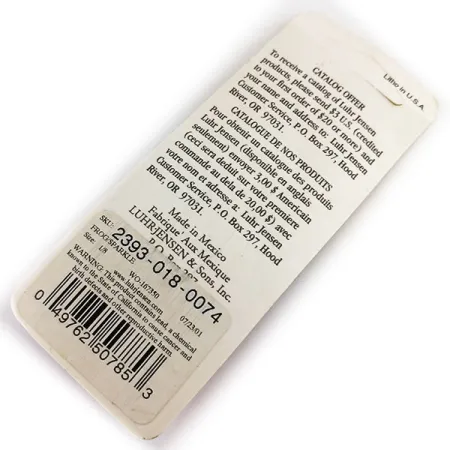 Luhr Jensen Hot Tail, Нікель/Frog, 3,5 г, блешня оберталка (вертушка) #17888