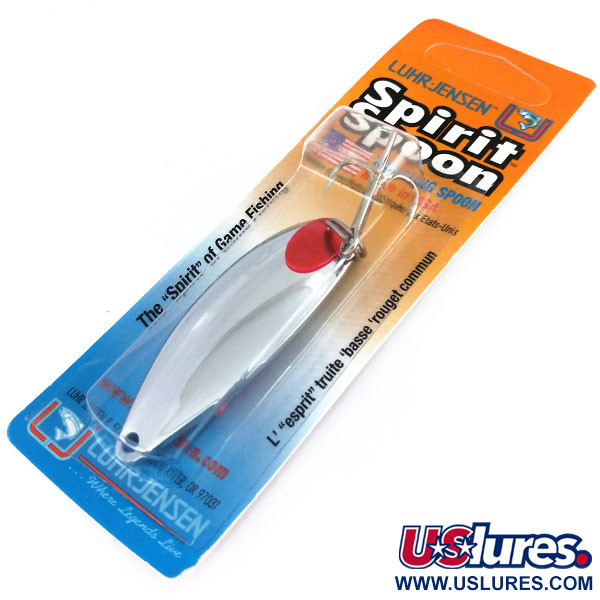 Luhr Jensen Spirit SpoonSpirit Spoon, нікель/червоний, 21 г, блесна коливалка (колебалка) #9747