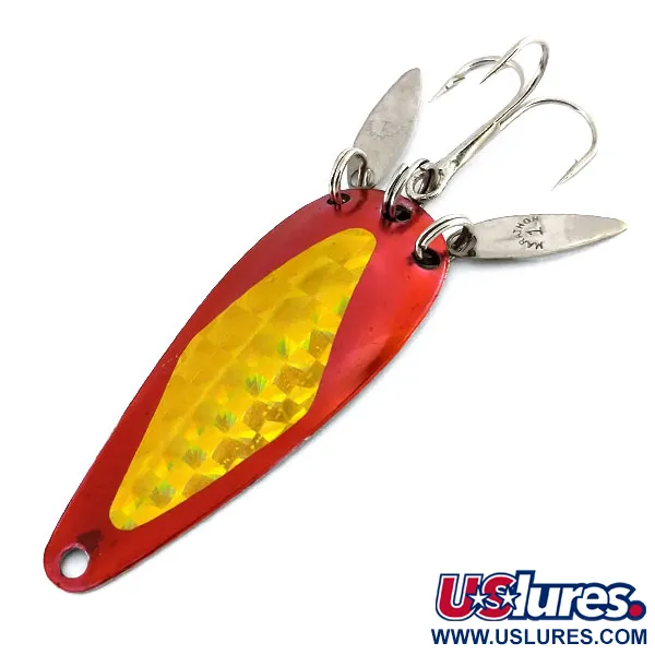 Marathon Bait Company Marathon з пелюстками, червоний/золото/нікель, 12 г, блесна коливалка (колебалка) #9751