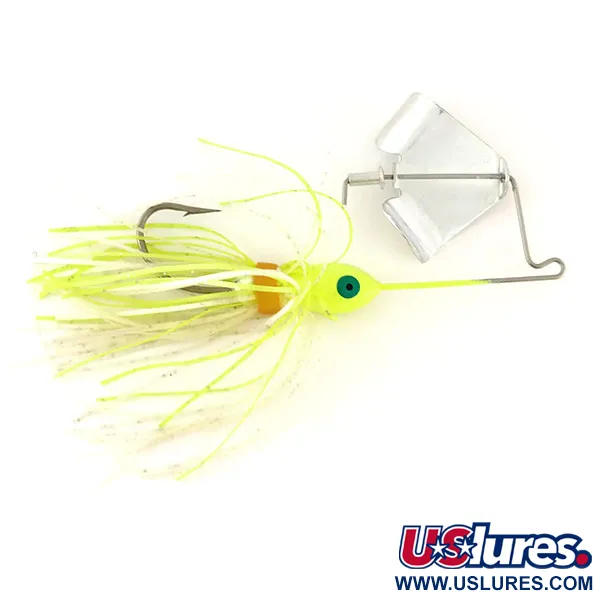  Strike King Buzzbait Mini Buzz King UV (світиться в ультрафіолеті), нікель/шартрез, 9 г, до рибалки #9757