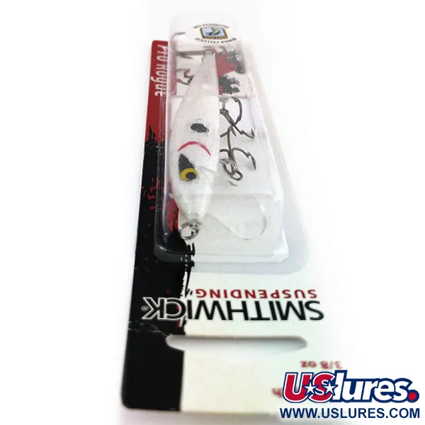 Smithwick Suspending Rattlin’ Rogue, Прозорий/білий, 11 г, воблер #9808