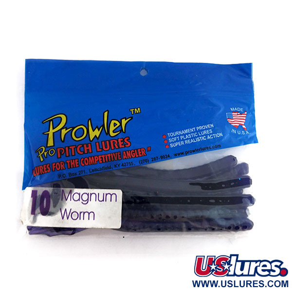  Prowler Magnum Worm, 7 шт., силікон, фіолетовий, , до рибалки #9824