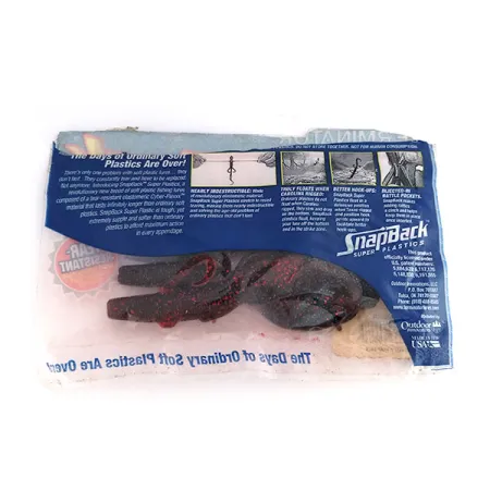 Terminator Snapback Creature, силікон, 3 шт., Black Ruby, до рибалки #9826