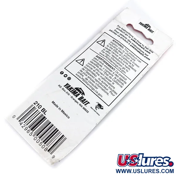 Yakima Bait Worden’s Original Rooster Tail, нікель/чорний, 4,7 г, блешня оберталка (вертушка) #9836