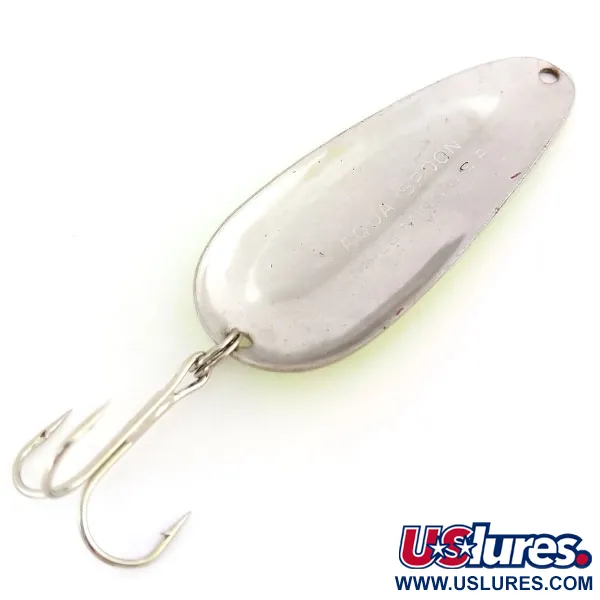 Nebco Aqua Spoon UV (світиться в ультрафіолеті), жовтий/червоний/нікель, 14 г, блесна коливалка (колебалка) #9850