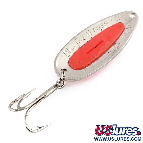 Blue Fox Pixee UV (світиться в ультрафіолеті), карбований нікель/помаранчевий, 14 г, блесна коливалка (колебалка) #9854