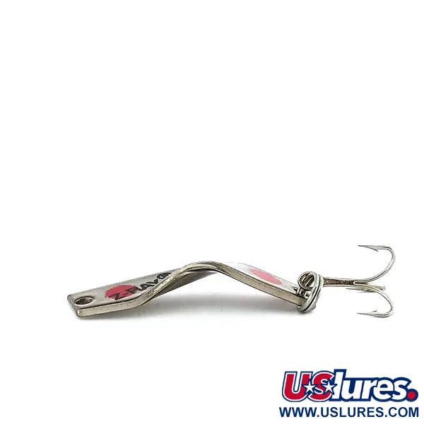 Z-RAY Lures Z-Ray, нікель/червоний, 4 г, блесна коливалка (колебалка) #9896