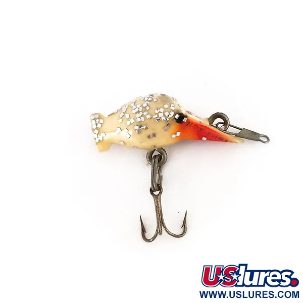 Luhr Jensen Luhr jensen Hot Shot 70, білий/червоний/золотий гліттер, 1,7 г, воблер #9963