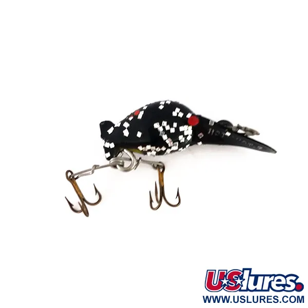 Luhr Jensen Luhr jensen Hot Shot 70, чорний/гліттер срібло, 1,6 г, воблер #9964