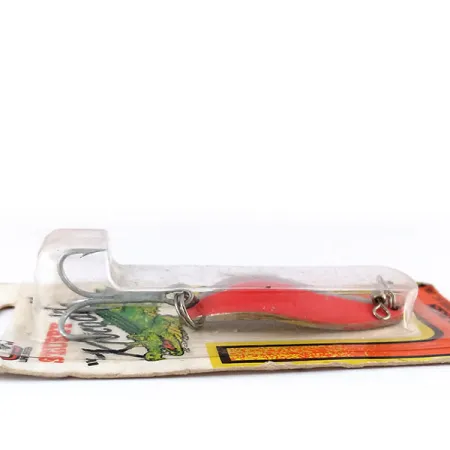 Luhr Jensen Lil' Kroc (Krocodile Stubby), червоний/нікель, 14 г, блесна коливалка (колебалка) #9996